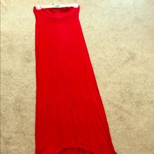 Red maxi skirt!